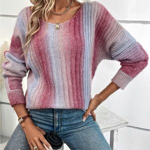 Delilah Wear Multicolor Striped Sweater